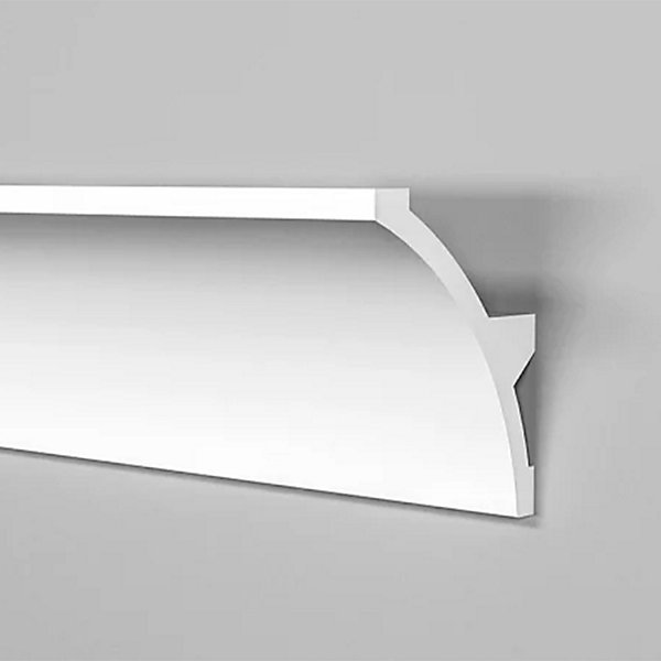 Cadre de plafond 100 ml avec prédisposition LED 60 x 80 x 2000 mm en polymères - polystructuré
