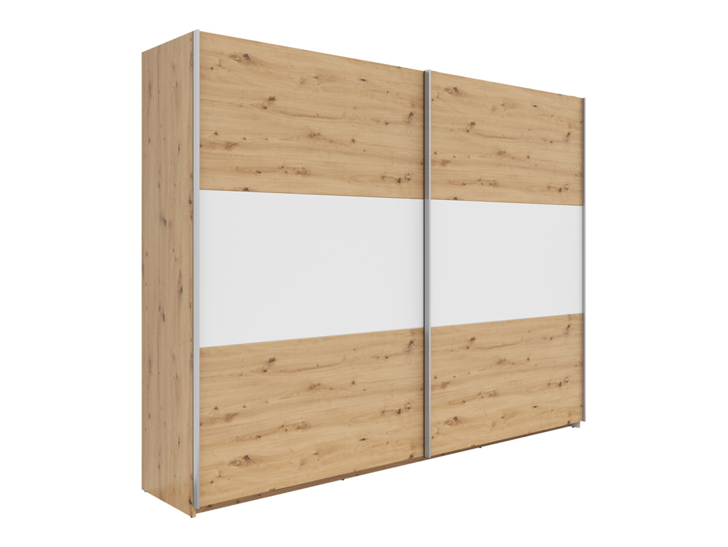 Szafa przesuwna Saturn 270 cm dąb artisan/biały