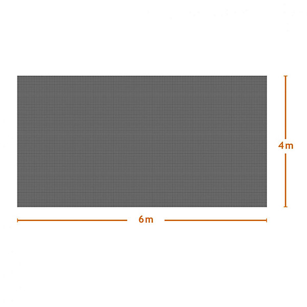 Bâche à bulles 6 m x 4 m pour piscine - 300 microns - Gris - Linxor