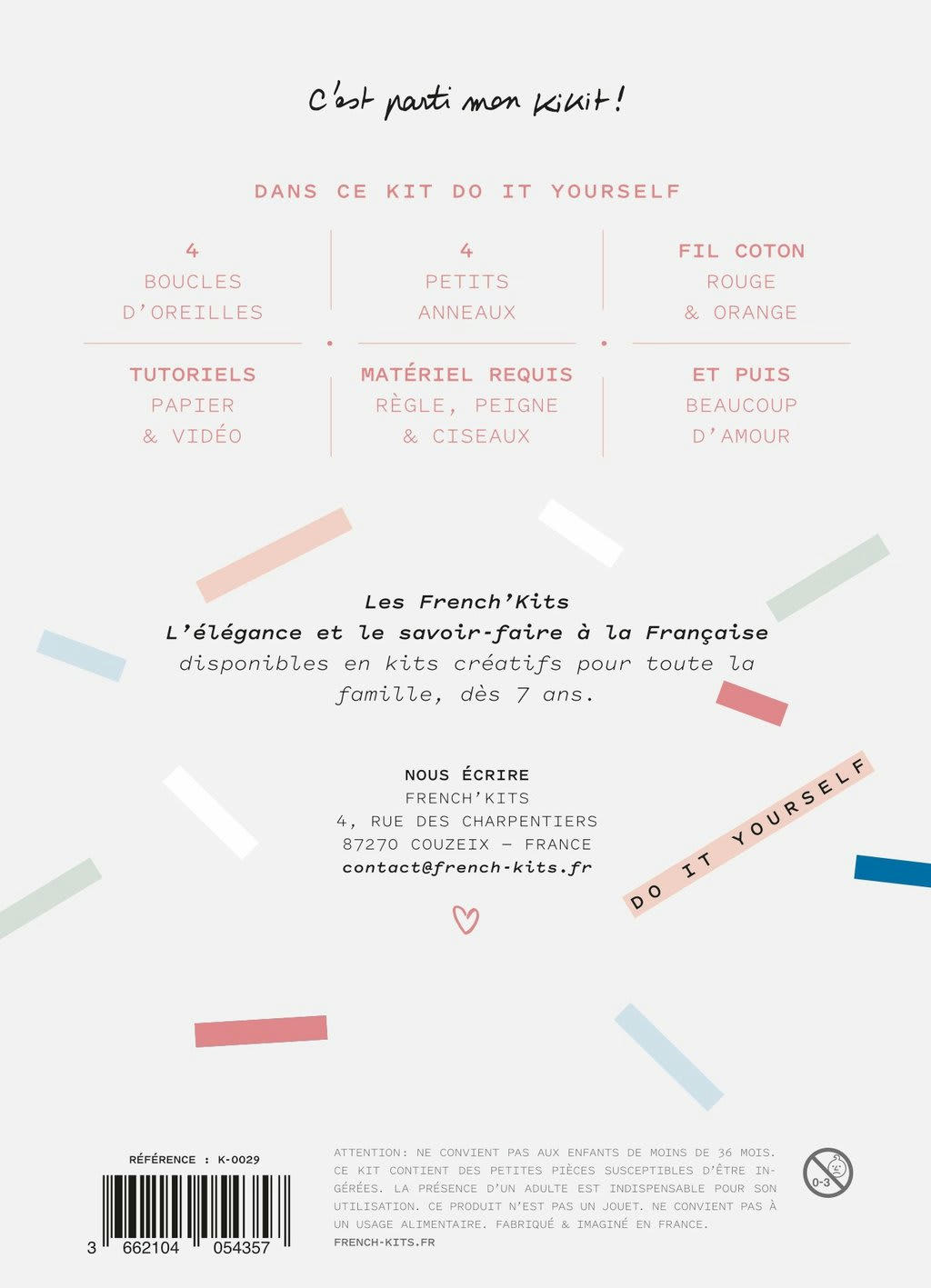 - Kit macramé boucles d'oreilles - noeuds & pompons