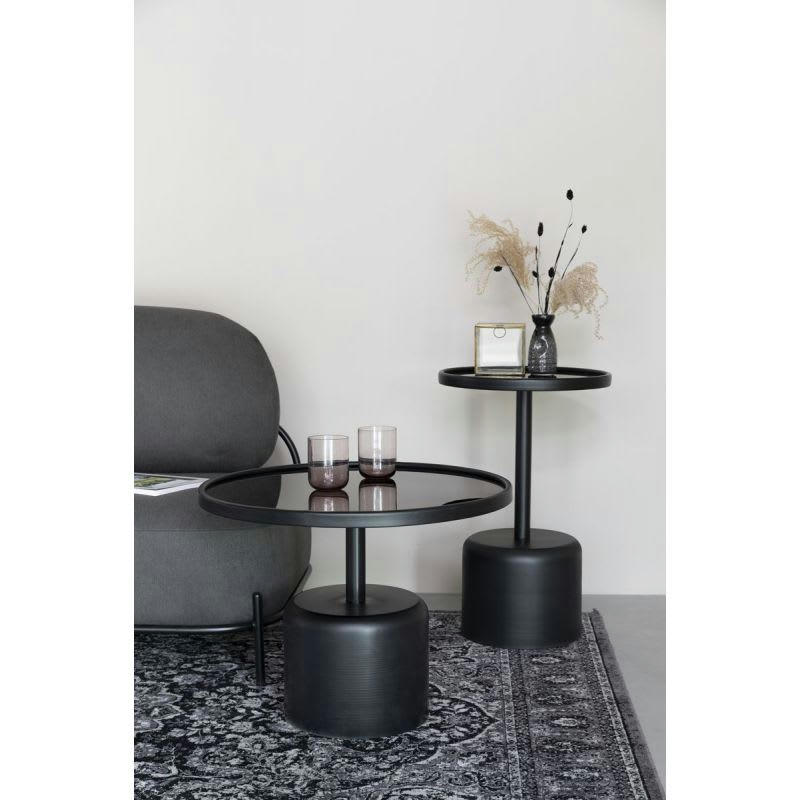 - Table basse design en bois noir