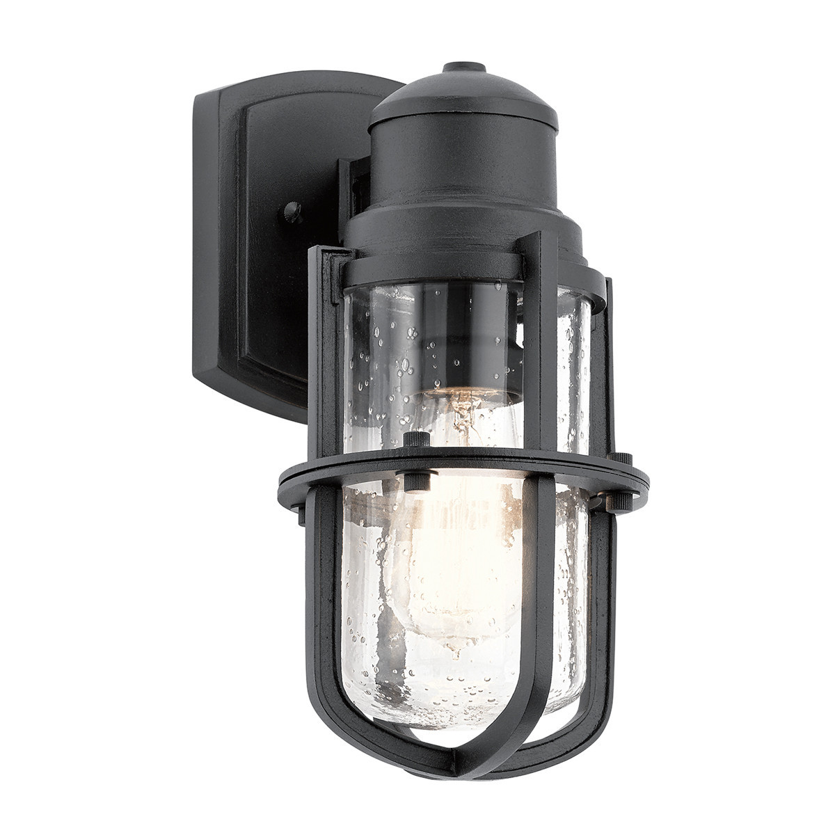 Kinkiet zewnętrznyteksturowana czerń Suri 1xE27x40W IP44 Kichler