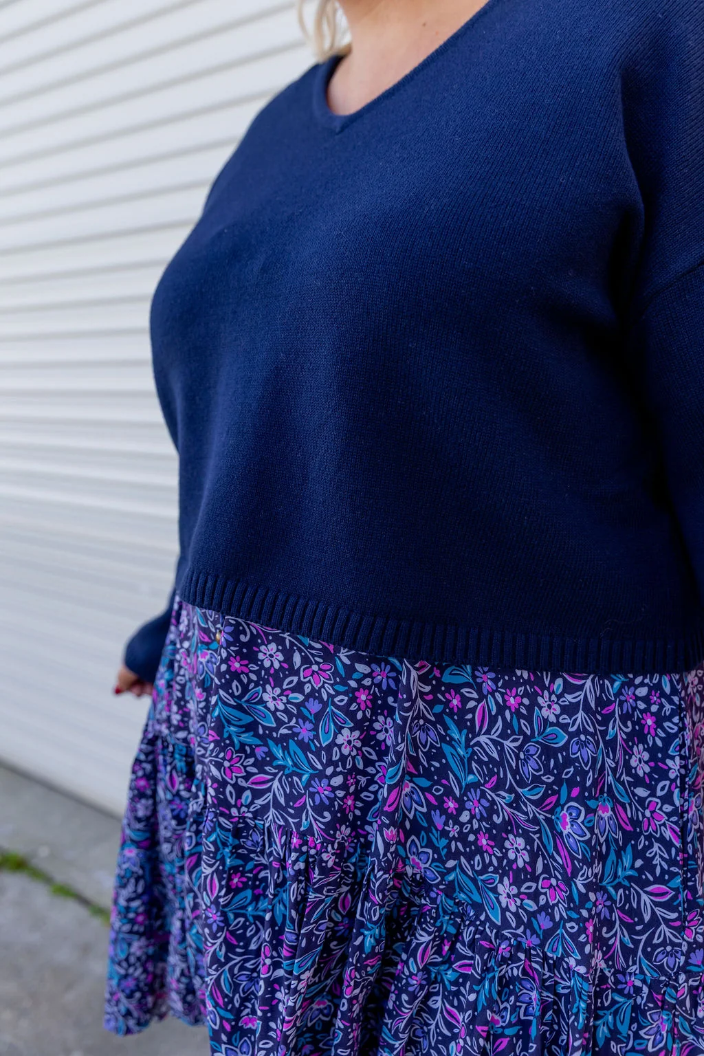 Blakely Crop Knit in Navy