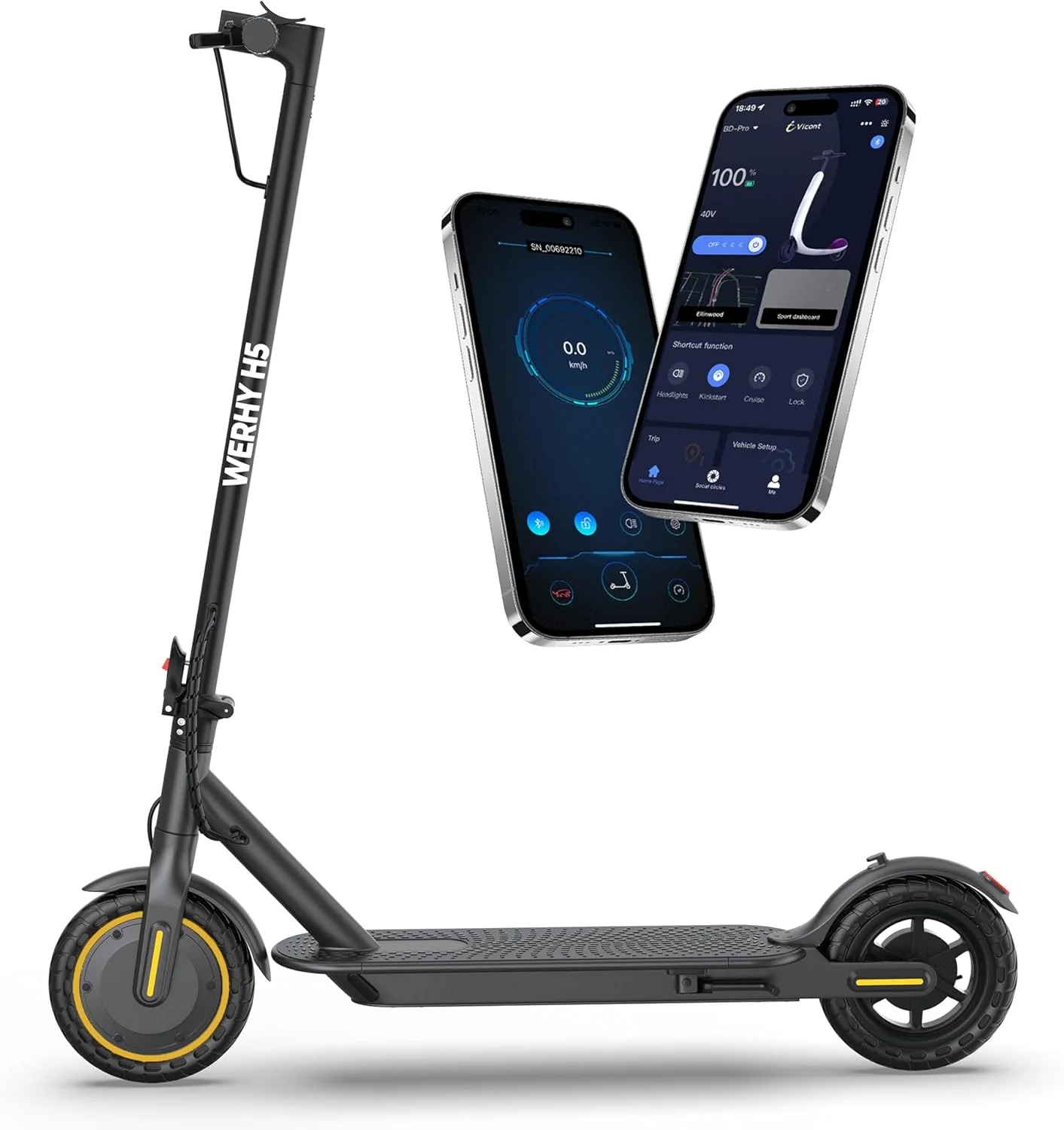 Electric Scooter - 350W/500W Motor, 22 Mph Top Speed(8.5''-187Wh-350W)