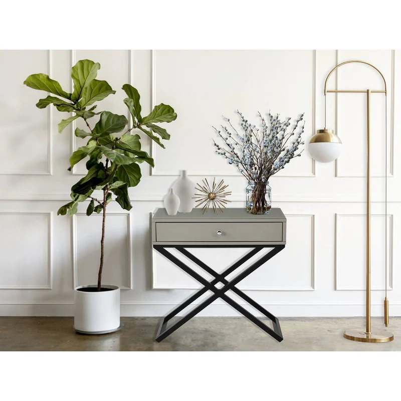 Nightstand with Glass Top