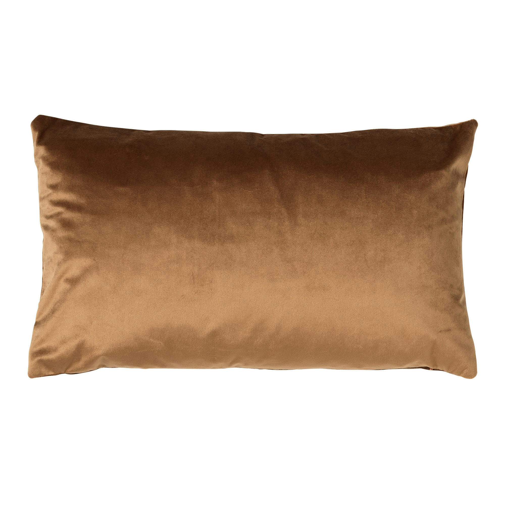 - Housse de coussin marron en velours-30x50 cm avec imprimé animalier