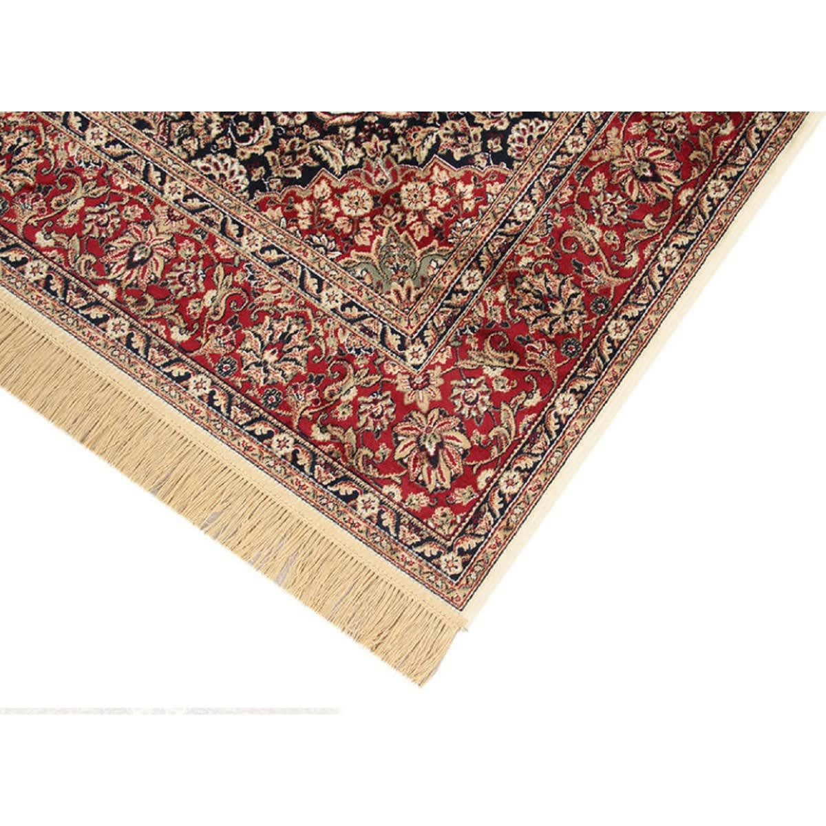 FARSH MEDALLION - Tapis de salon en viscose bordeaux 135x190 cm