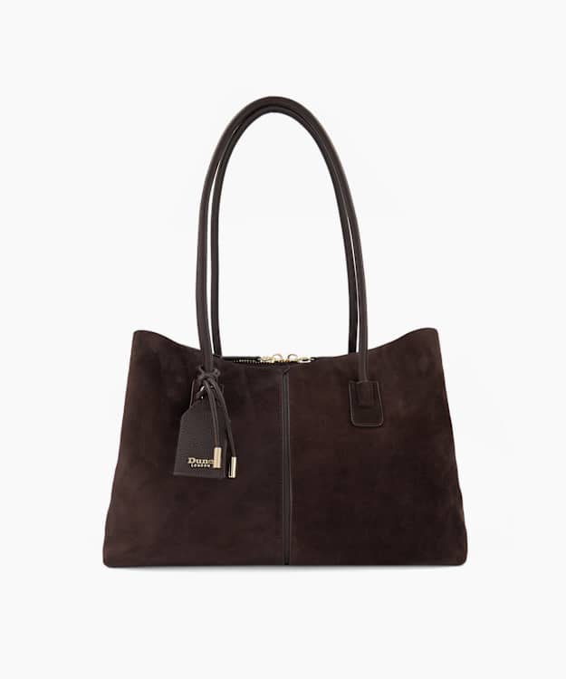 Deserving L Dark Brown - Suede Shoulder Bag