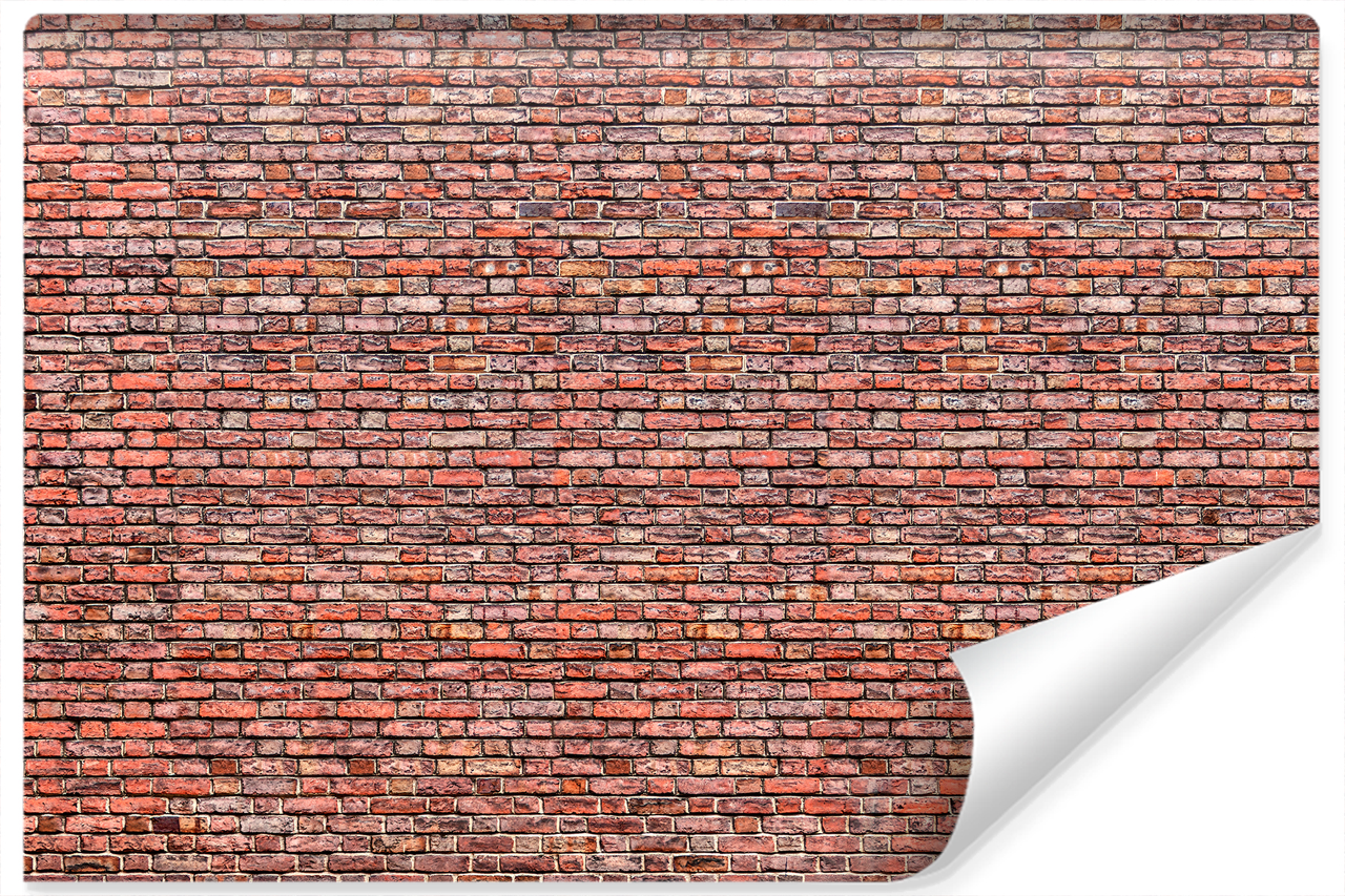 Fototapeta Mur Z Czerwonej Cegły Efekt 3D 90x60cm