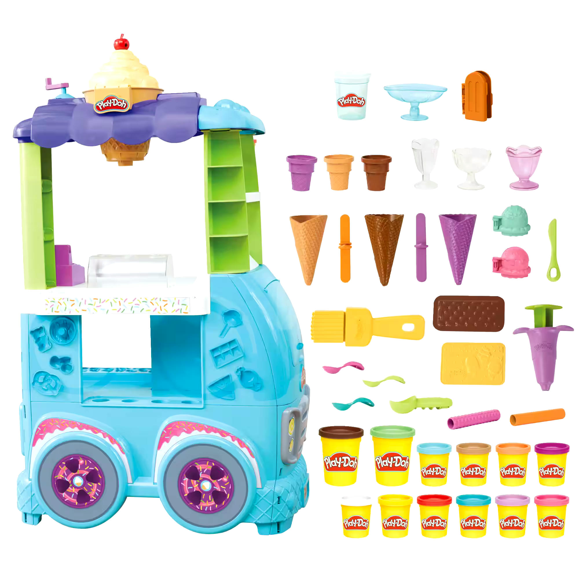 Play Doh Ultimate Ice Cream Truck Playset, Ages 3+