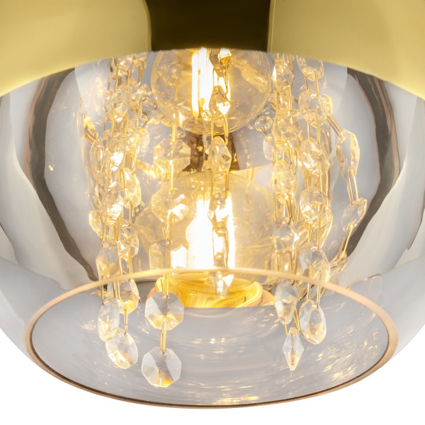 Lampa wisząca złota FERMI 1xE27x60W wym: 96x20x20 cm Maytoni