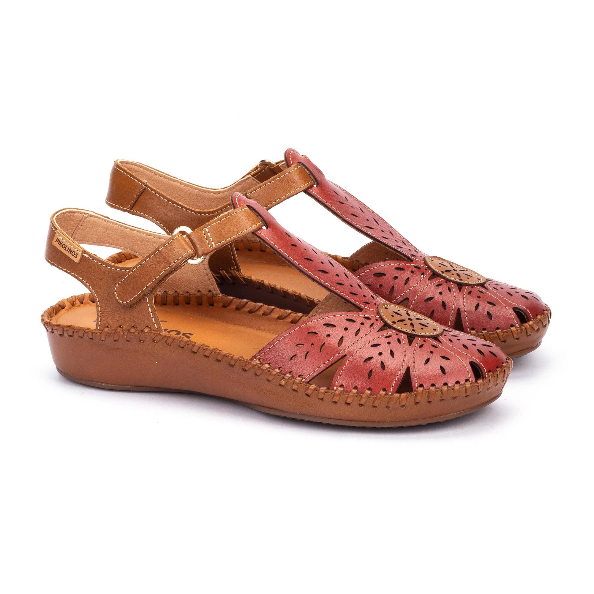 P. VALLARTA - Zapato semiabierto con cierre adherente para mujer