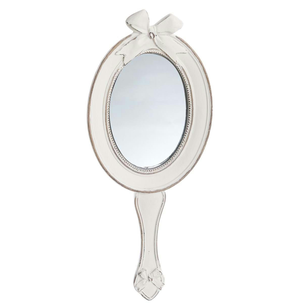 - Miroir Nora en résine blanche H25