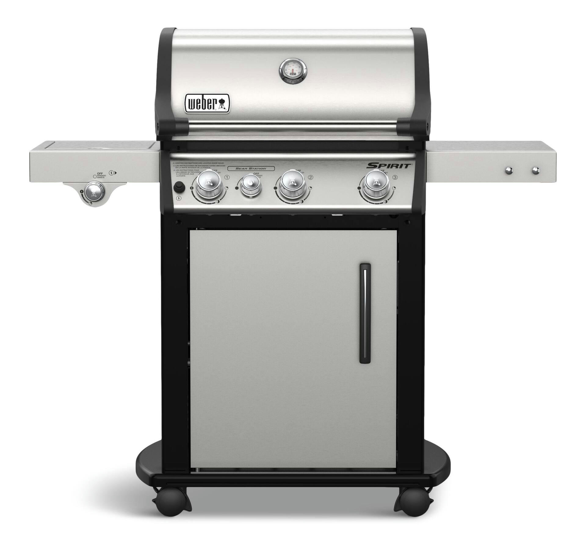 Weber Spirit SP-335 3-Burner Propane Gas BBQ Grill with an Extra Side Burner