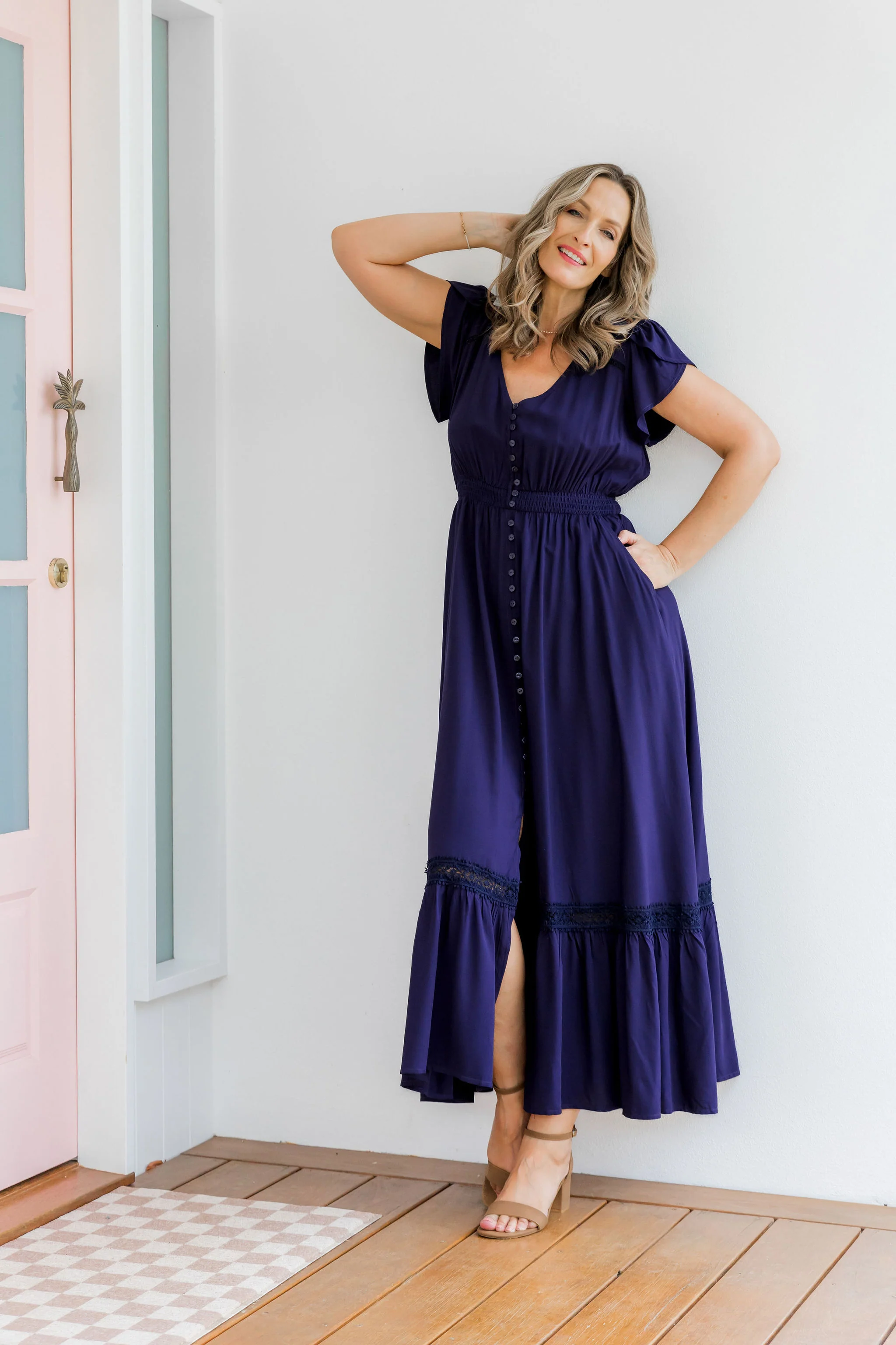 Louisa Maxi Dress in Midnight