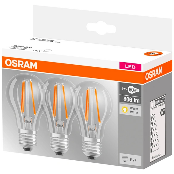 LED-Leuchtmittel »Base«, 7 W, E27, warmweiß