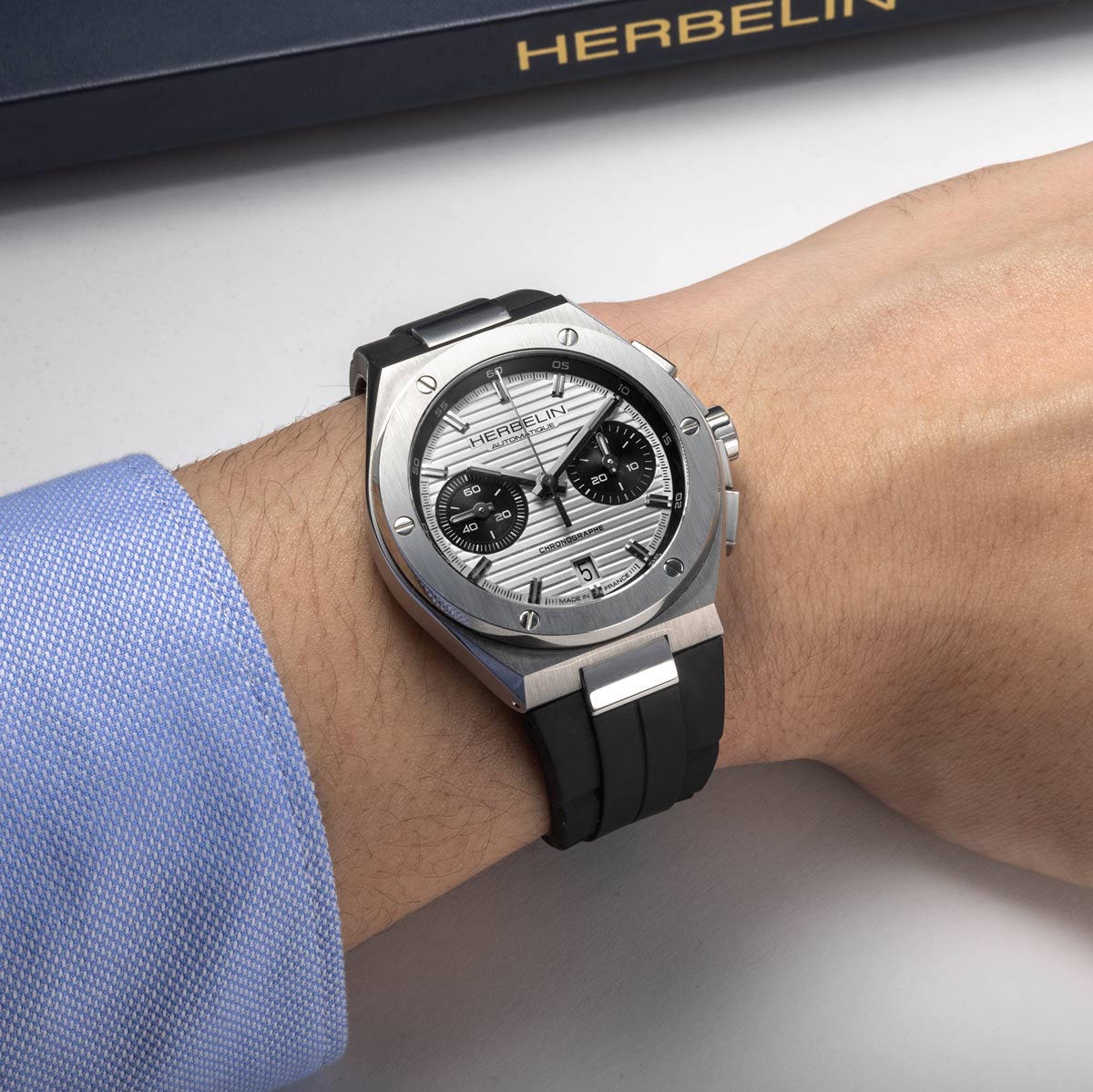 CAP CAMARAT – CHRONOGRAPHE – ACIER & NOIR