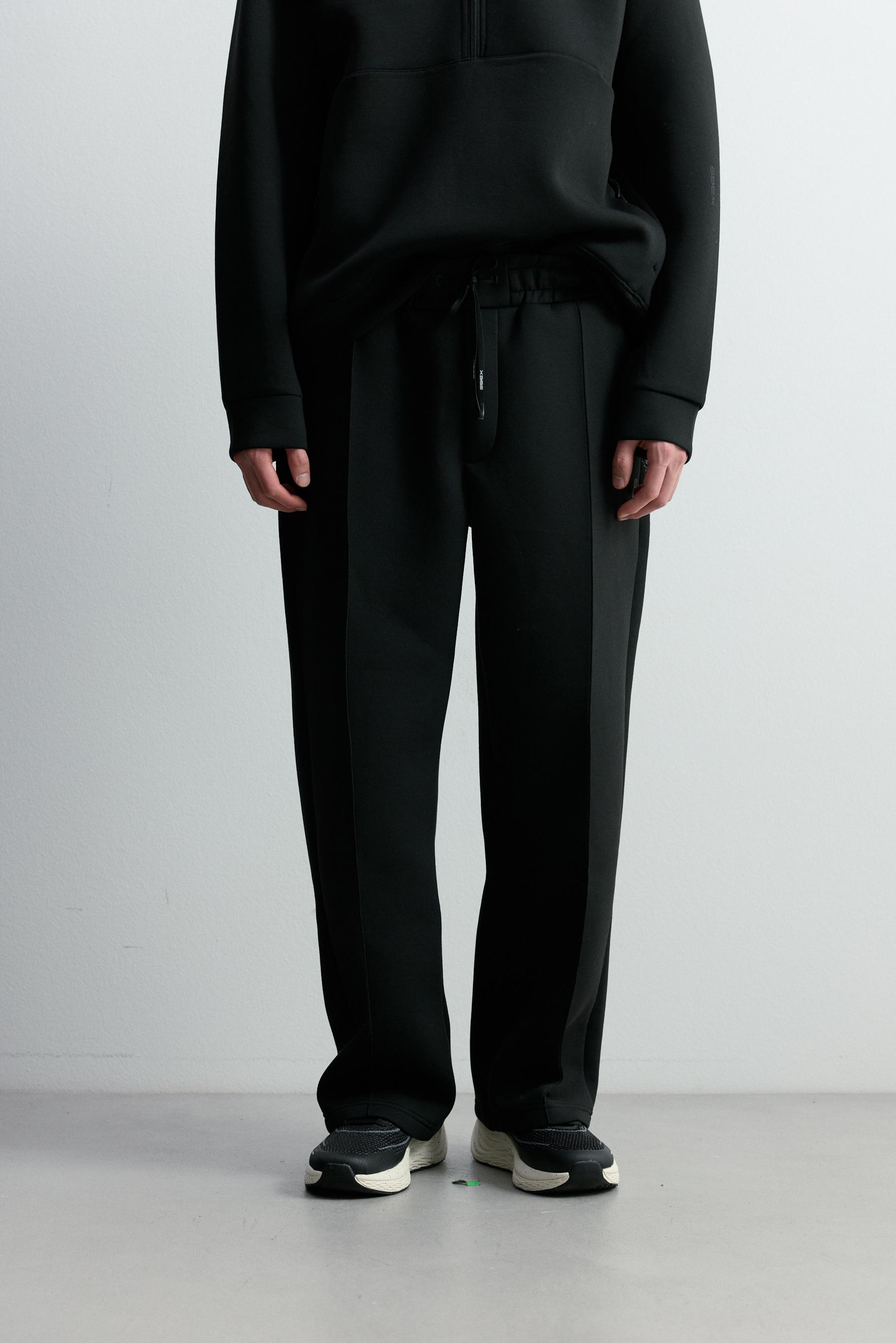 Pantalón efecto neopreno wide leg X-365