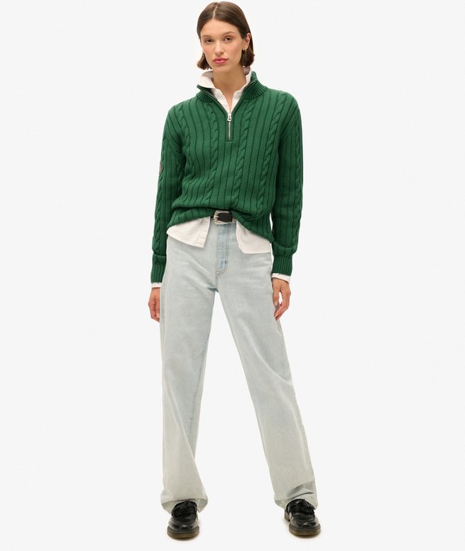 Knitted Rugby Henley Jumper