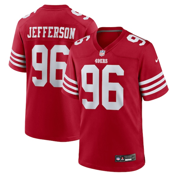 Jordan Jefferson San Francisco 49ers Nike Team Game Jersey -  Scarlet