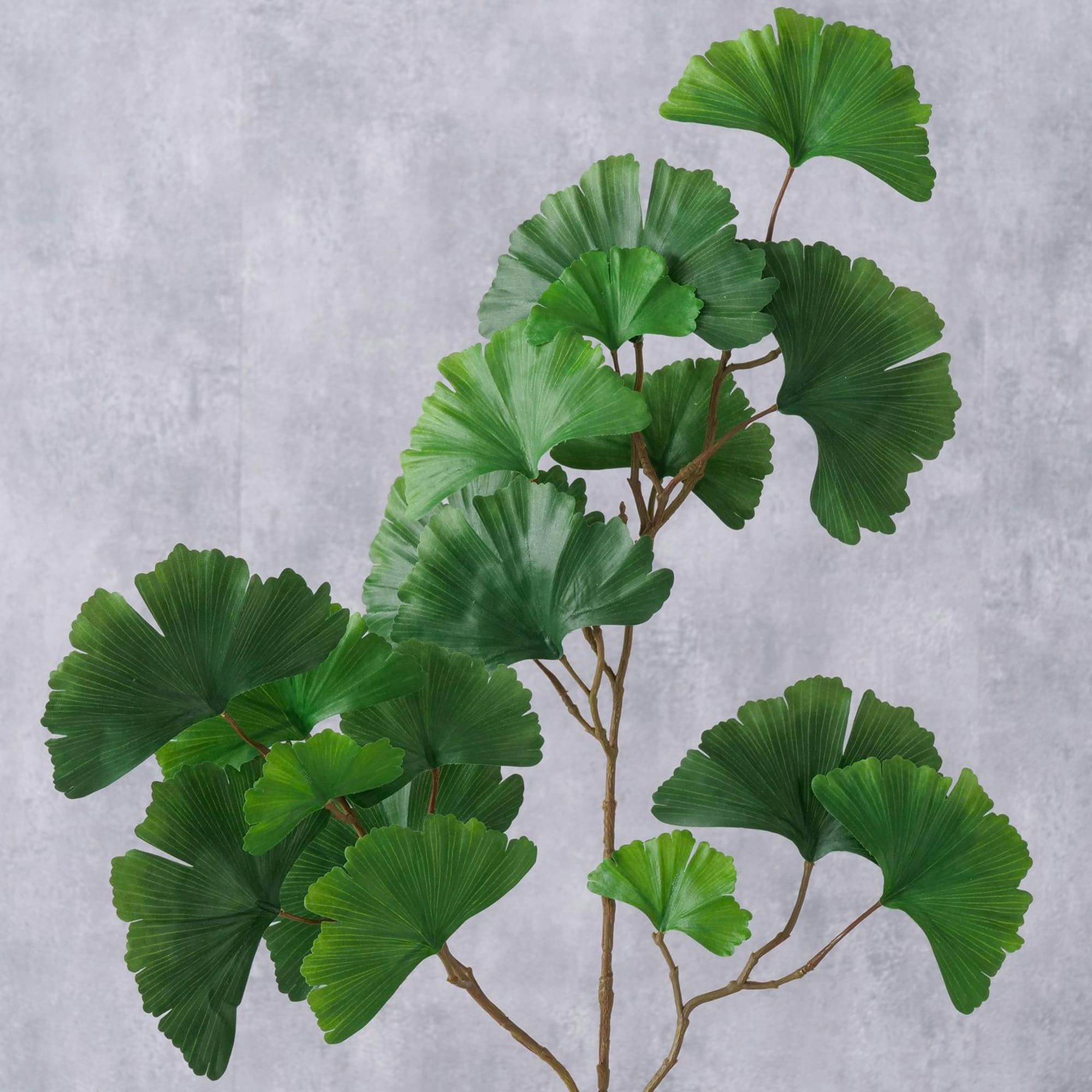 - Fleur artificielle branche de gingko 90cm