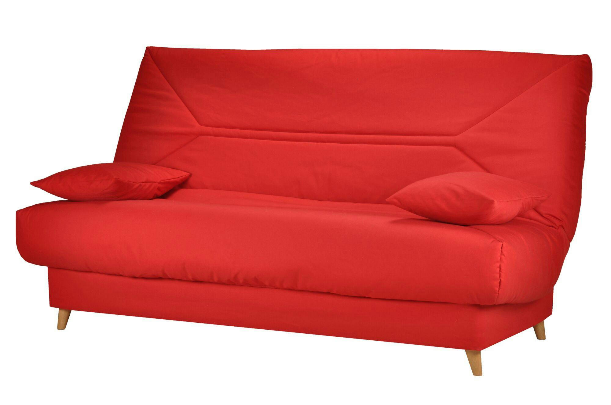 GERMUND - Banquette clic-clac en coton biologique rouge