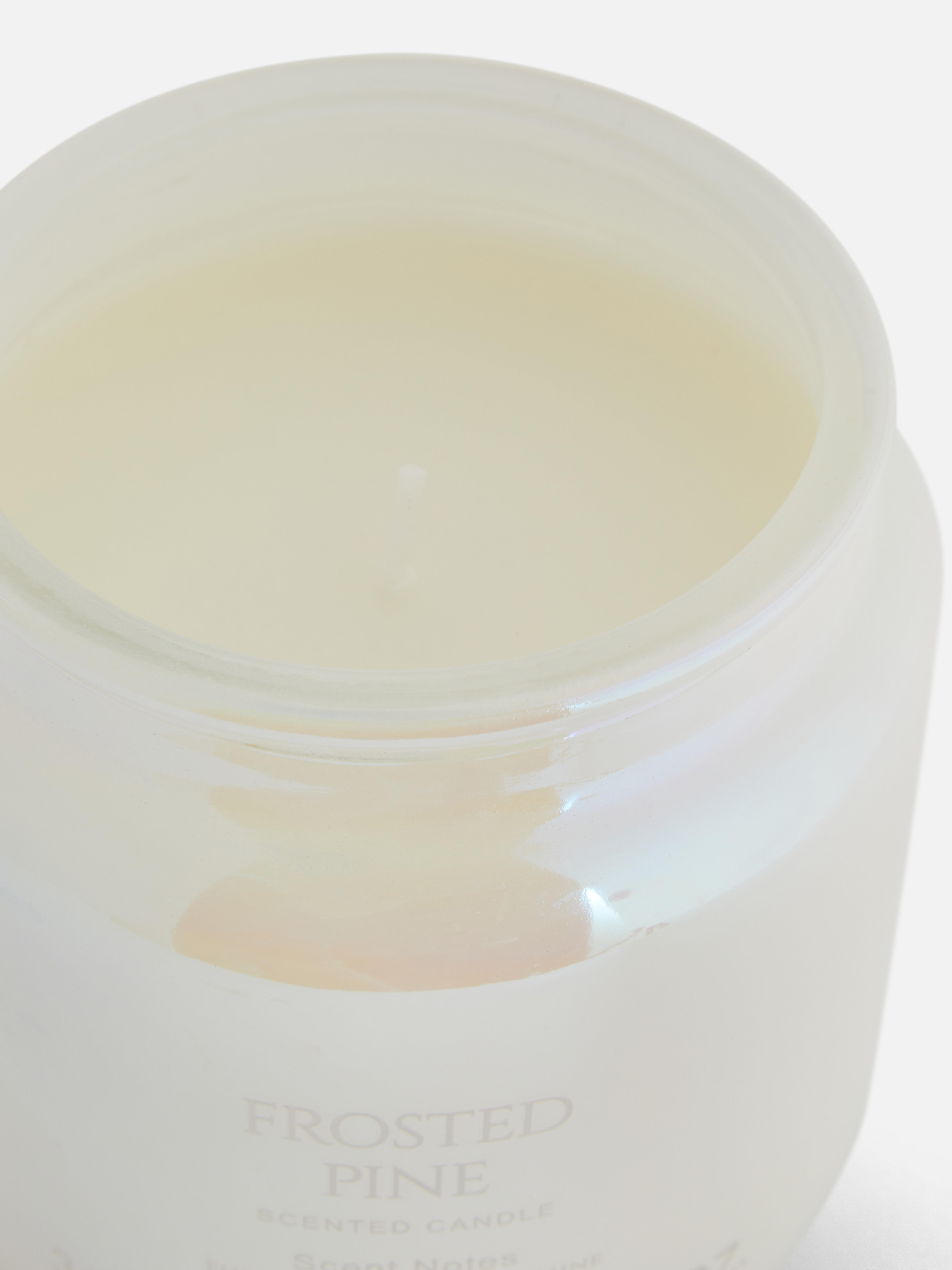 Scented Candle In Frosted Glass Container