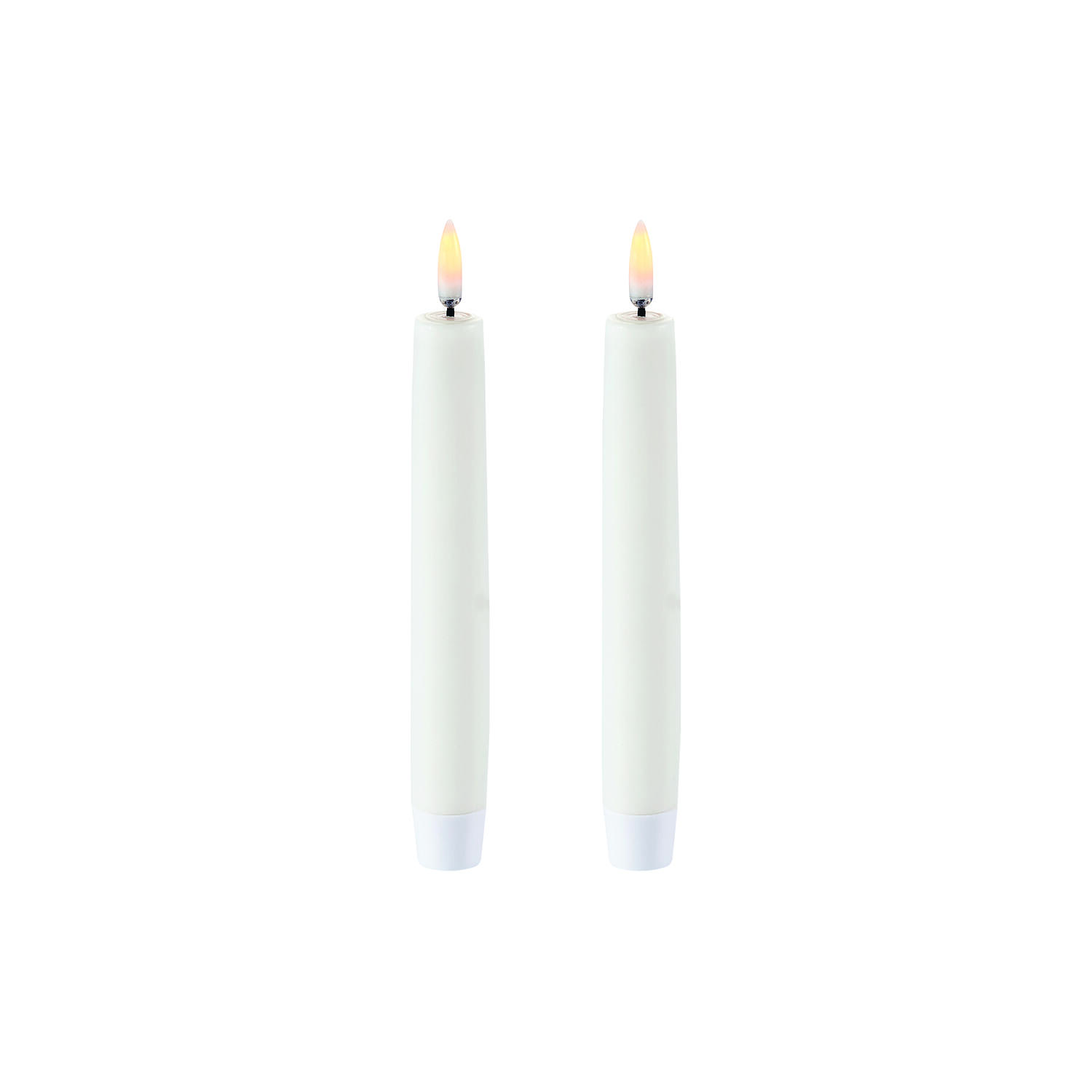 LED Classic Taper Candle 15 cm 2 pcs, nordic white