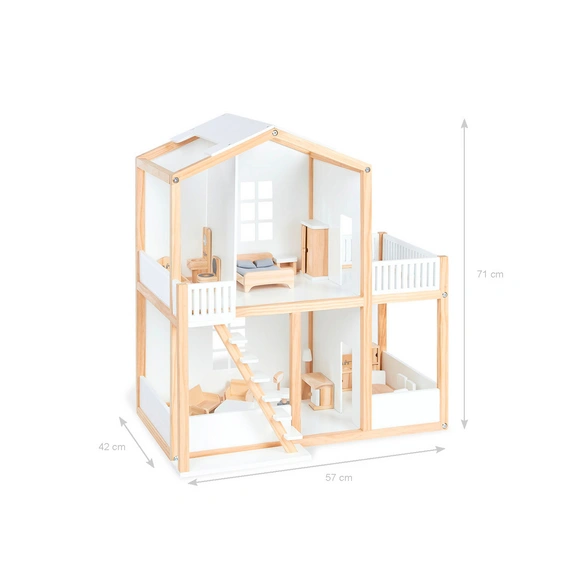 Puppenhaus »Ida«, BxHxT: 57 x 71 x 42 cm, für Kinder ab 3 Jahren