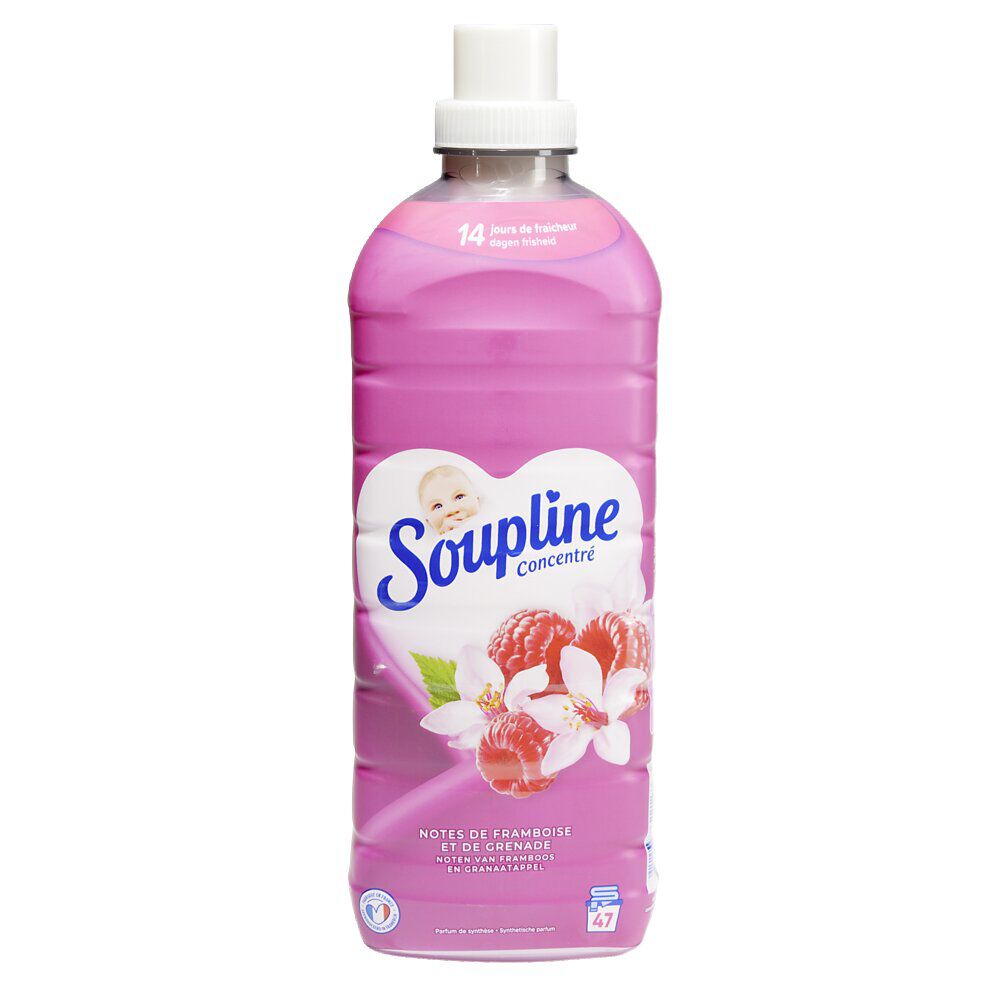 Adoucissant Soupline concentré framboise et grenade 1L