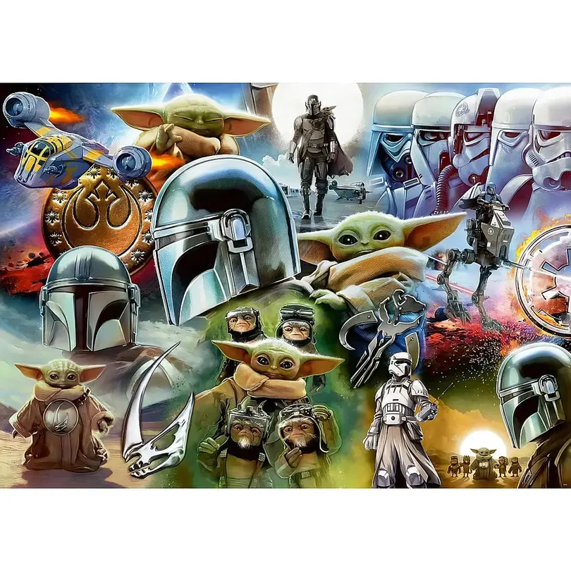 Puzzle Star Wars Mandalorian und Grogu