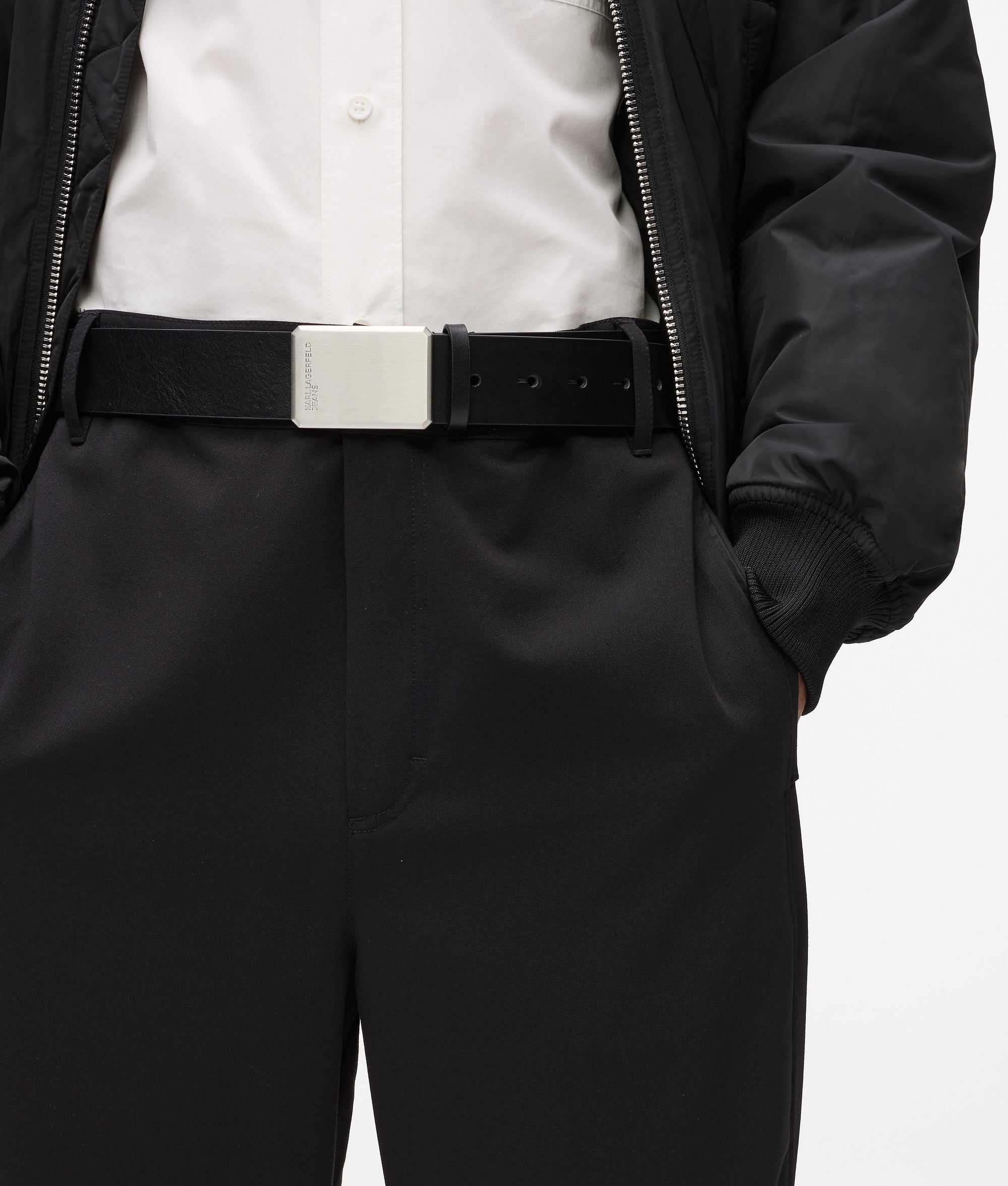 Ceinture en cuir avec logo