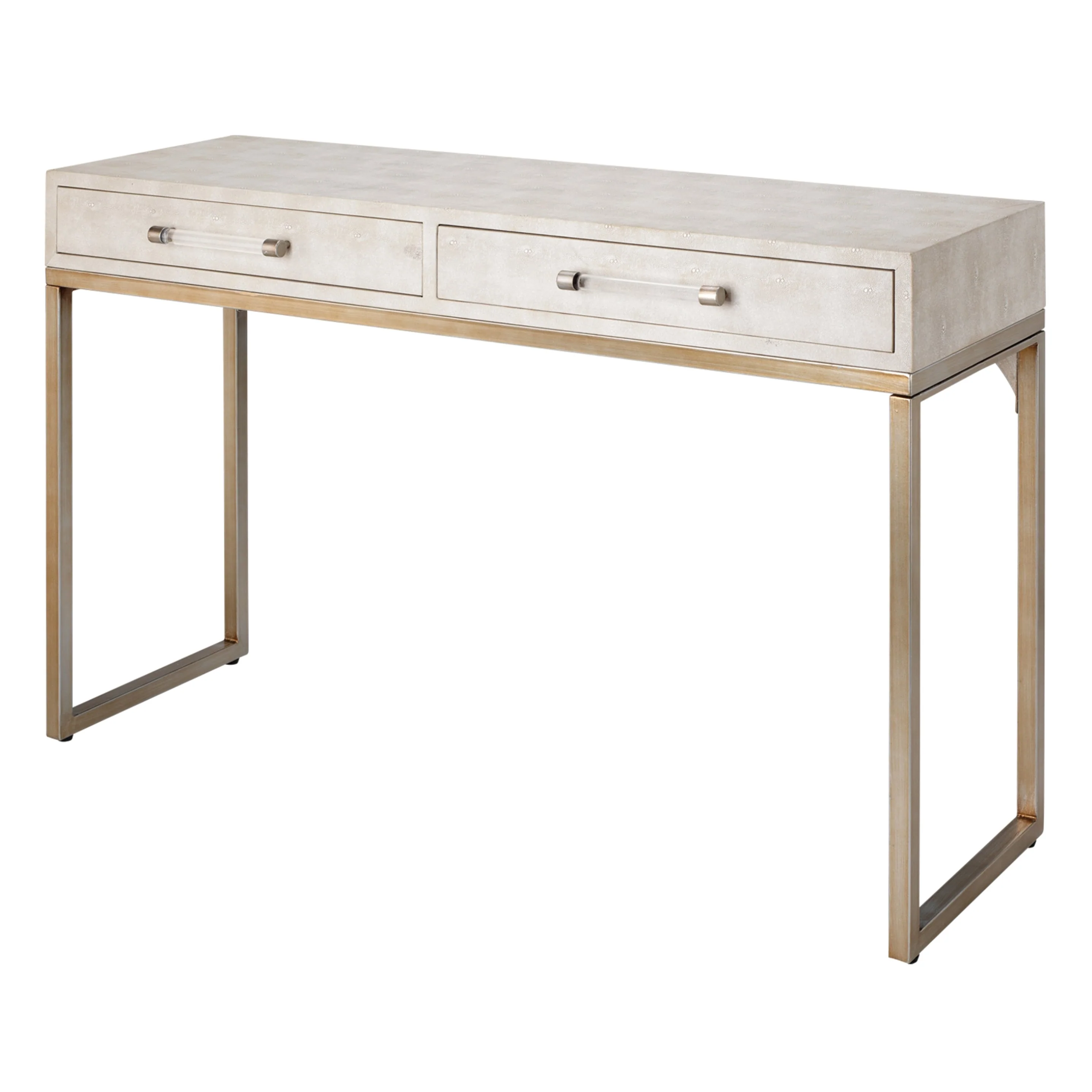 Alden Décor Brayden Faux Shagreen Console