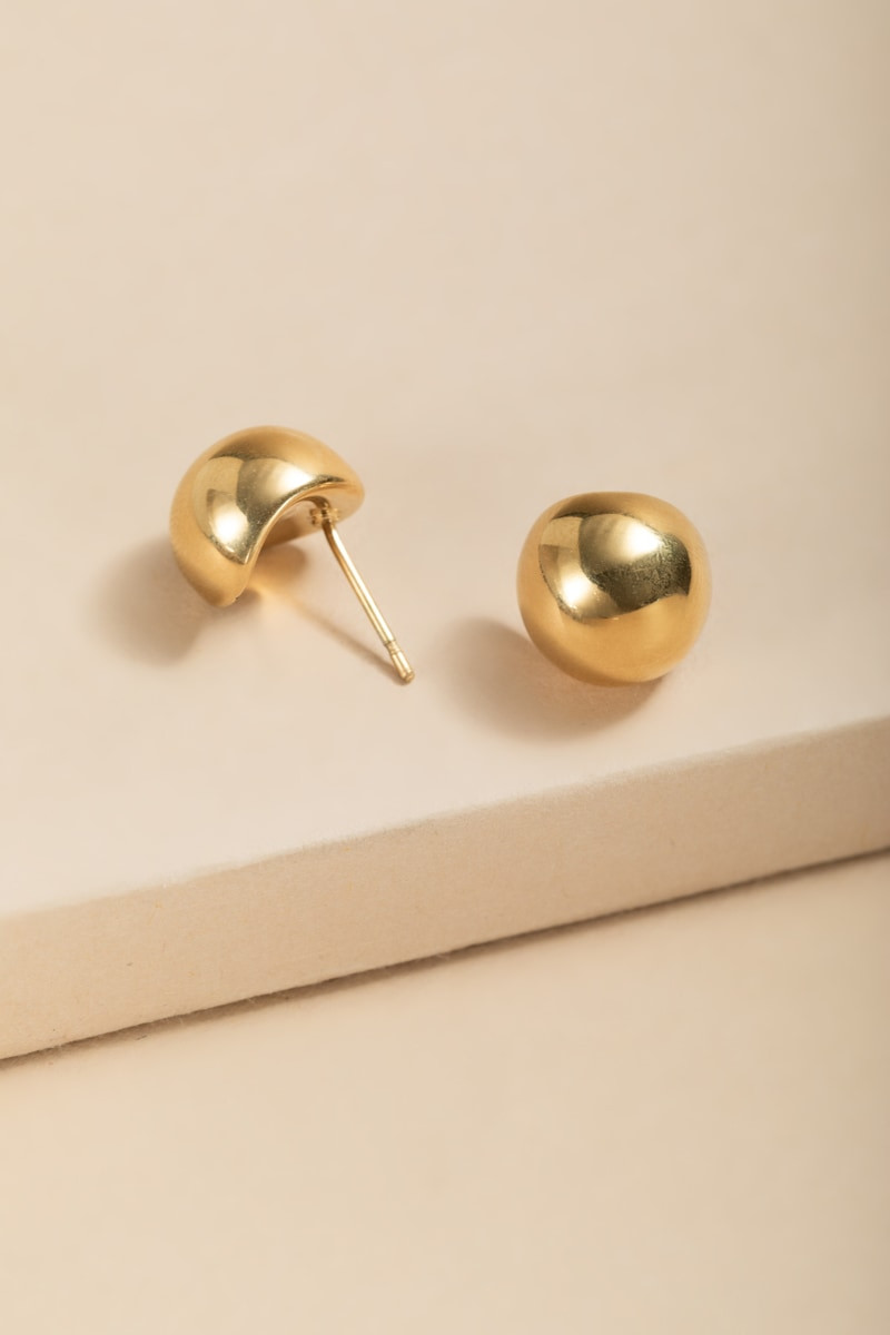 Valerie Stainless Steel Stud Earrings