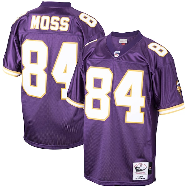 Randy Moss Minnesota Vikings 1998 Authentic Throwback Retired Player Jersey - Purple