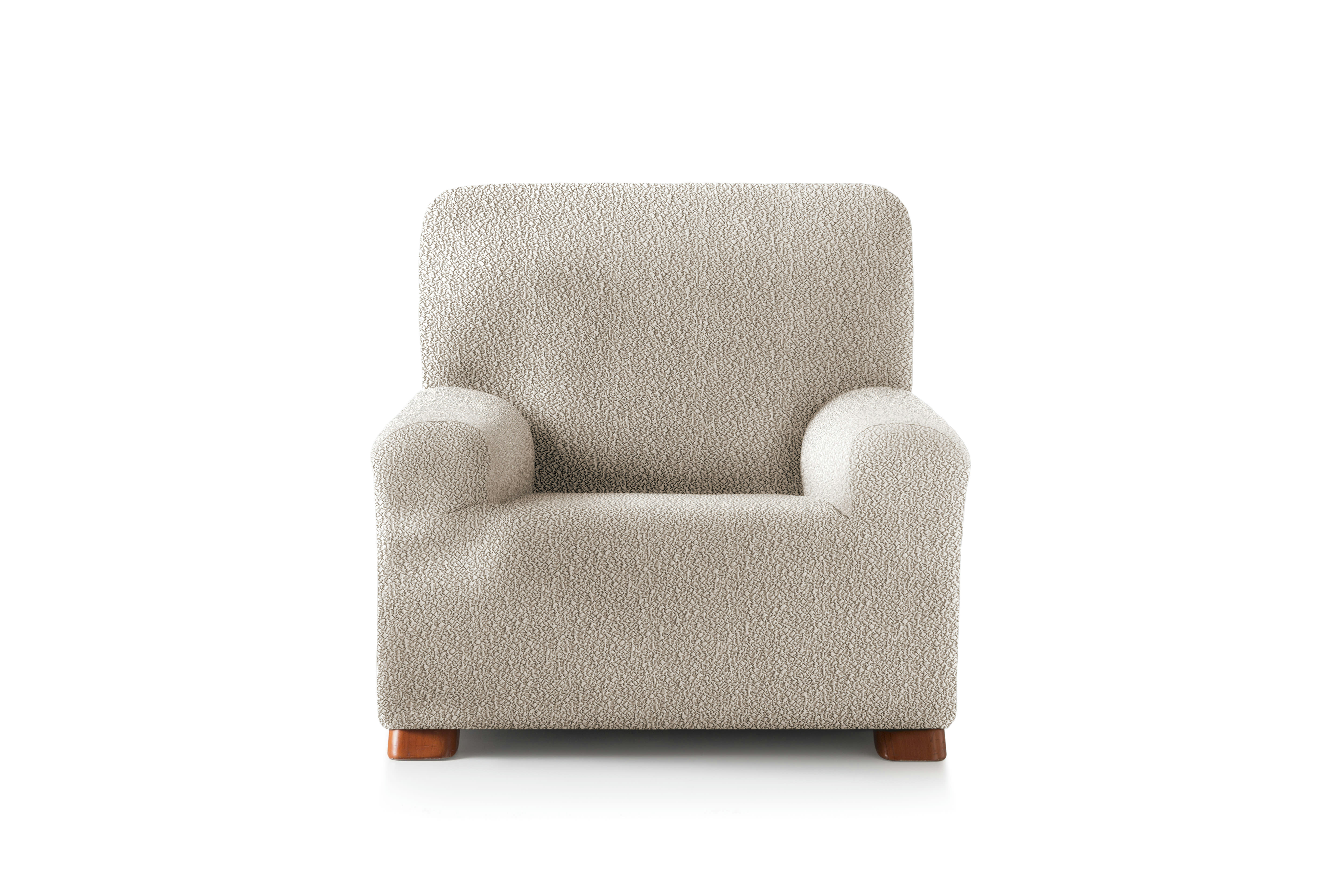 EYSA - Housse de fauteuil extensible écru 80 - 130 cm