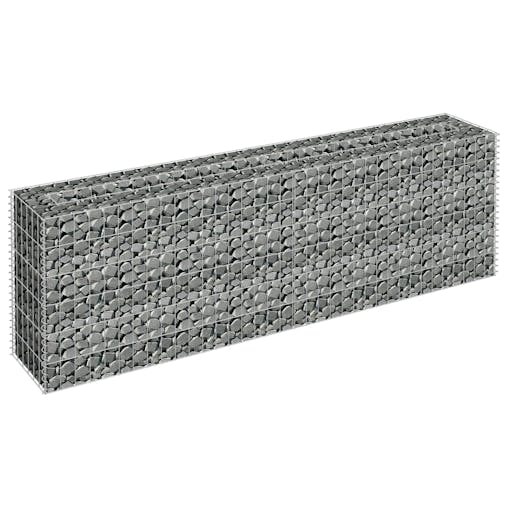 NNEVL Gabion Raised Bed Galvanised Steel 180x30x60 cm