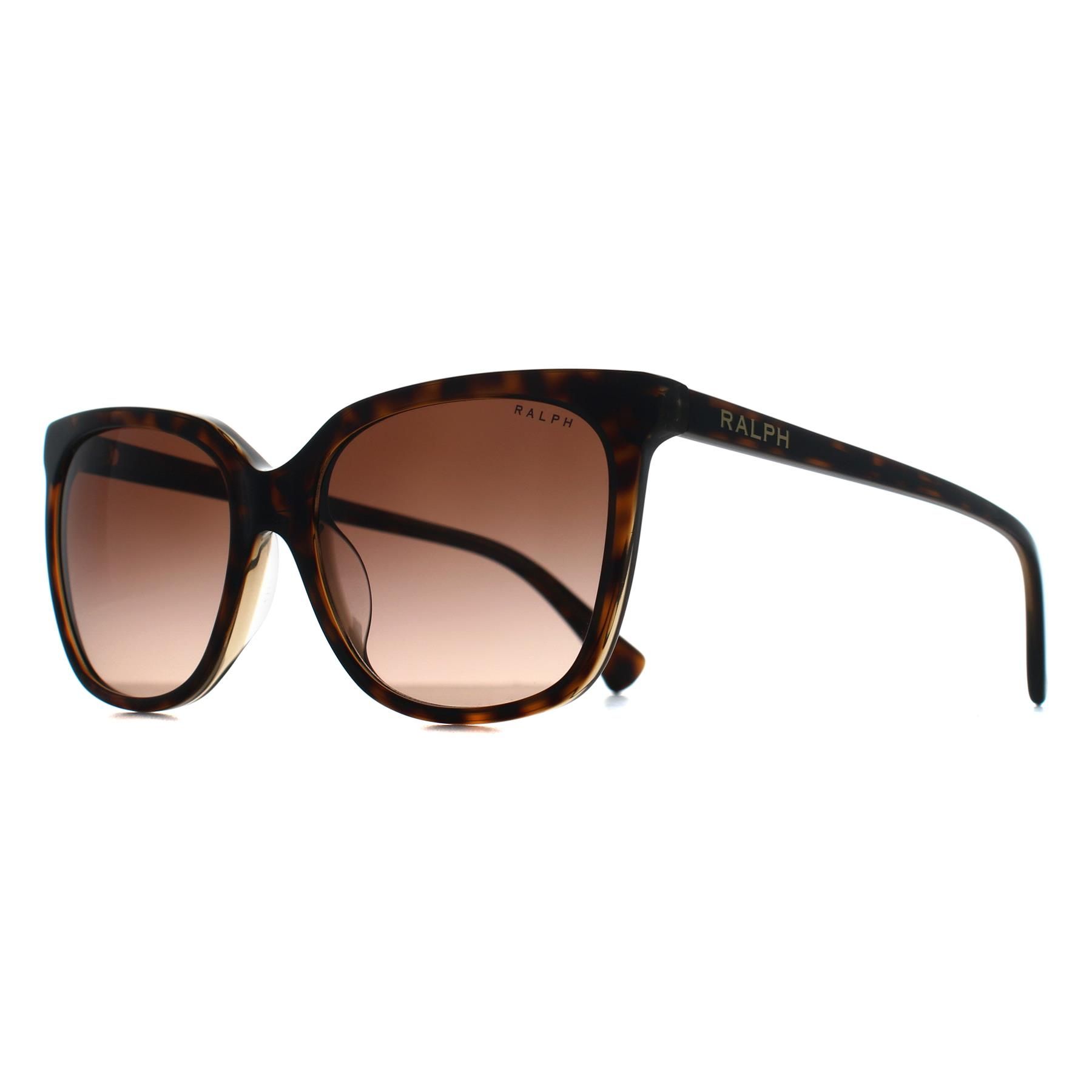 Ralph by Ralph Lauren Square Dark Havana On Transparent Gradient Brown RA5343U