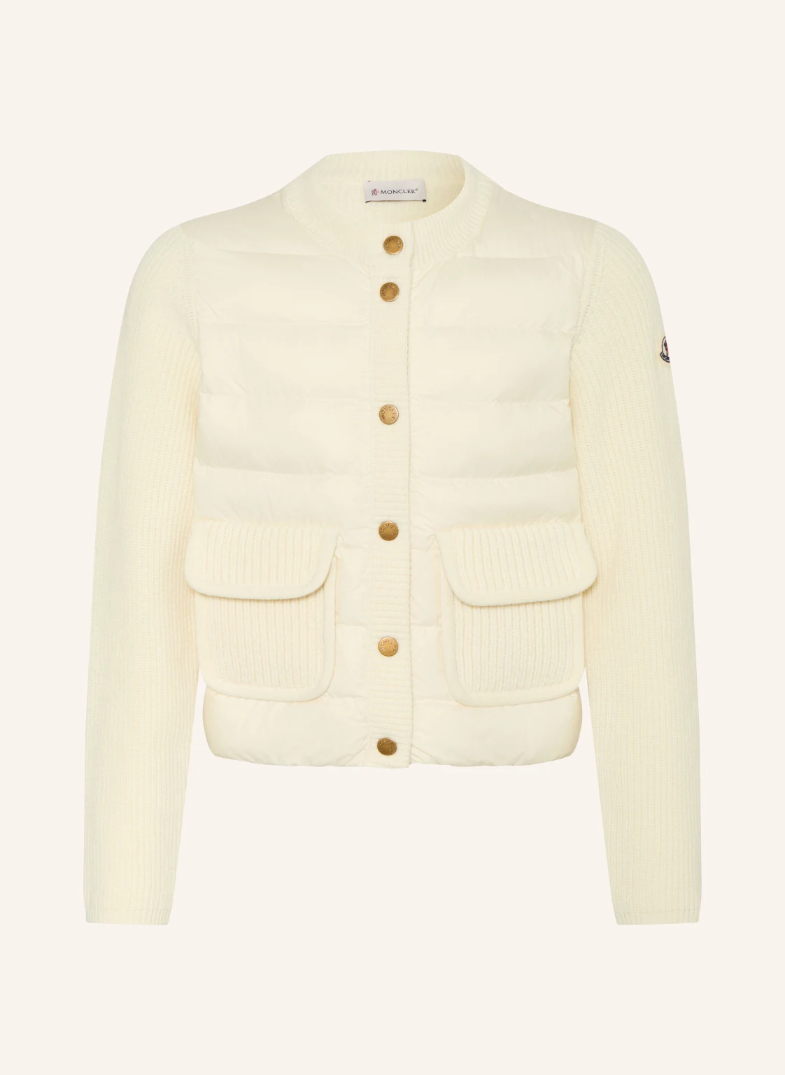 MONCLER enfant Daunenjacke im Materialmix