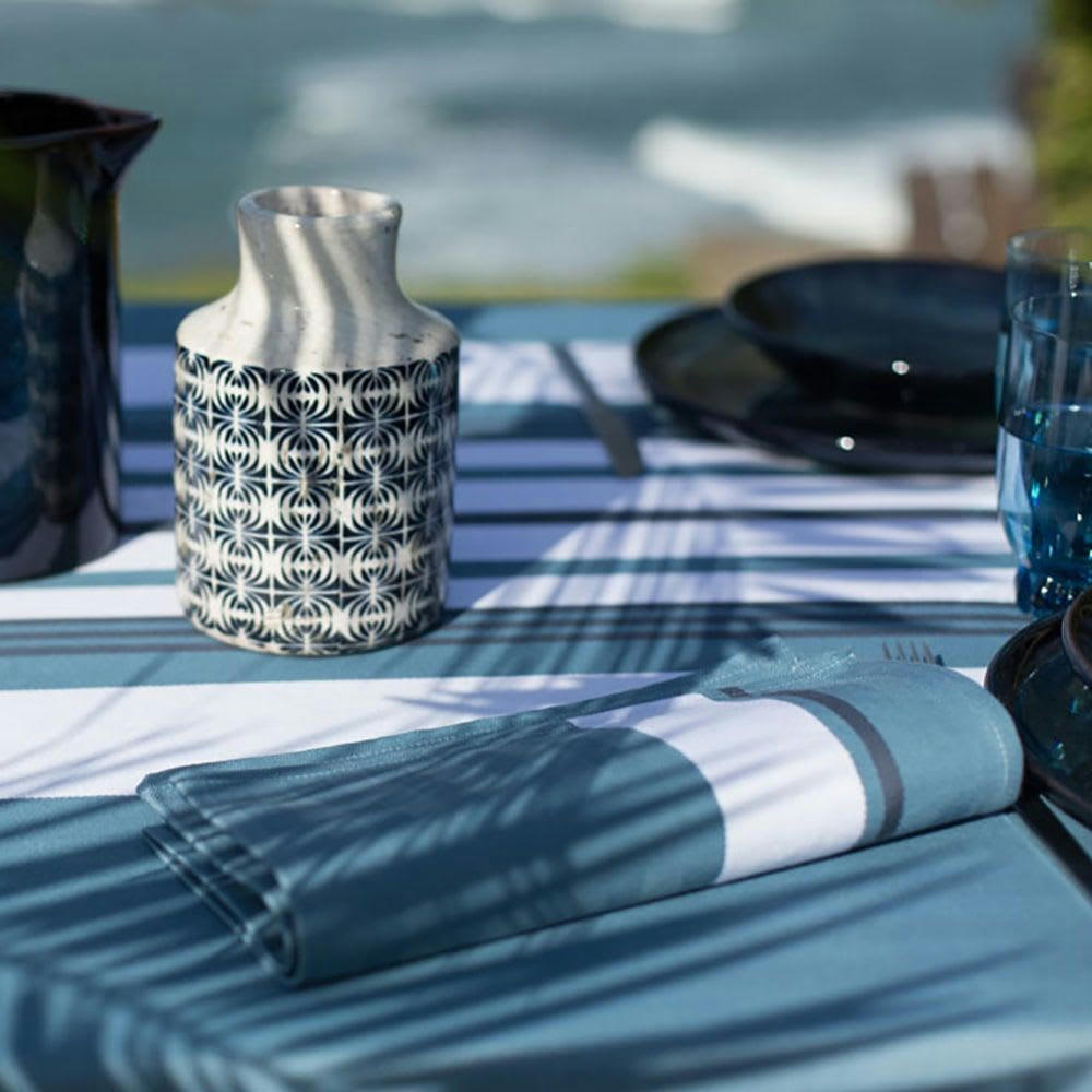 DONIBANE - Serviette de table bleu 50x50
