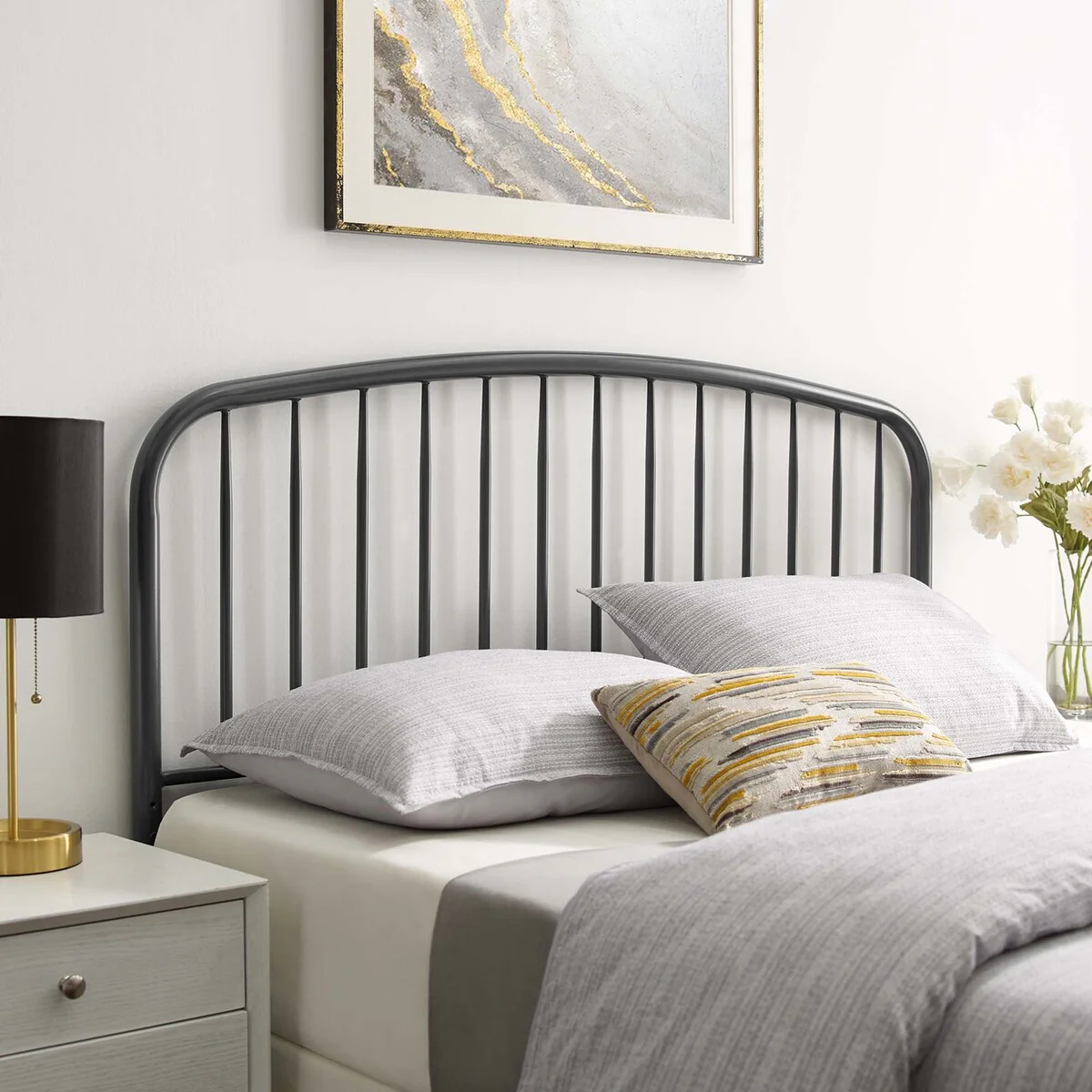 Nova Twin Metal Headboard