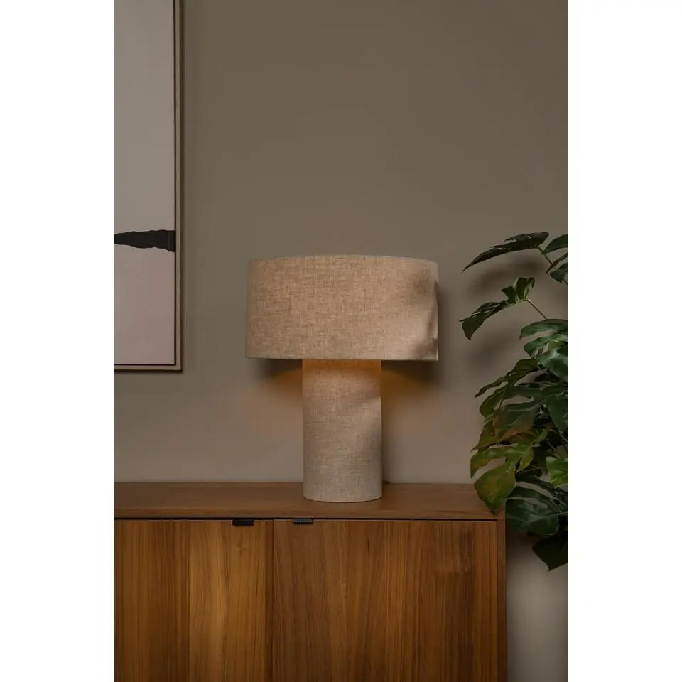 Lucide LEEROY Tafellamp - Taupe