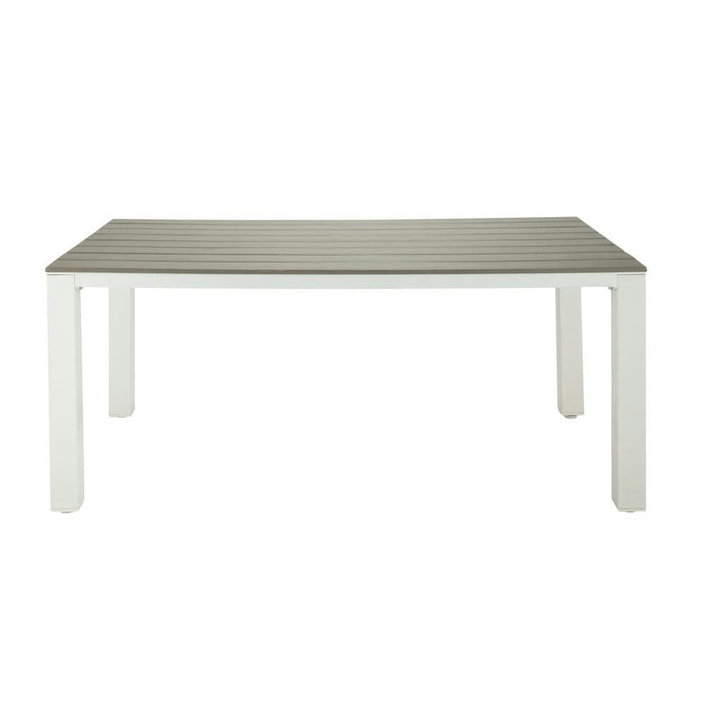 Escale - Table de jardin 6 personnes en aluminium et composite