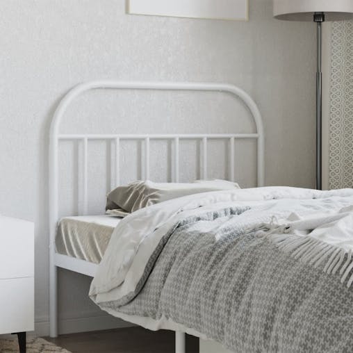 NNEVL Metal Headboard White 107 cm