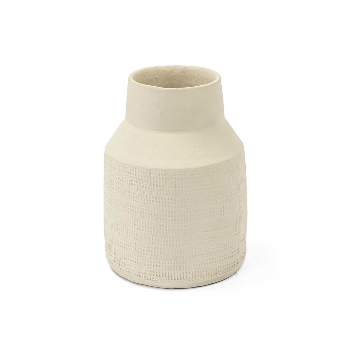 Jarra de cerâmica bege CARAVANE 20cm