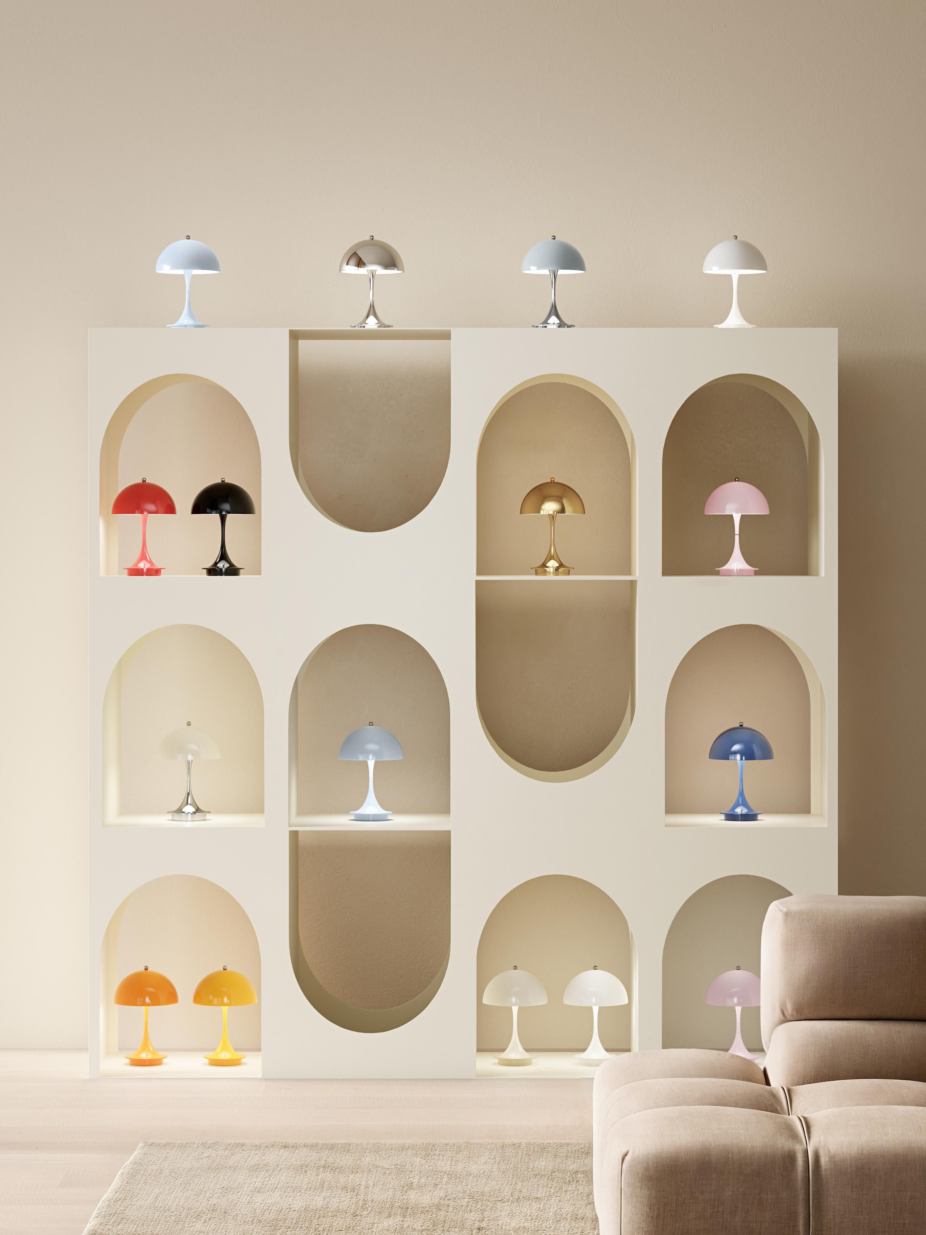 Mobile dimmbare LED-Tischlampe Panthella 160, Design Verner Panton
