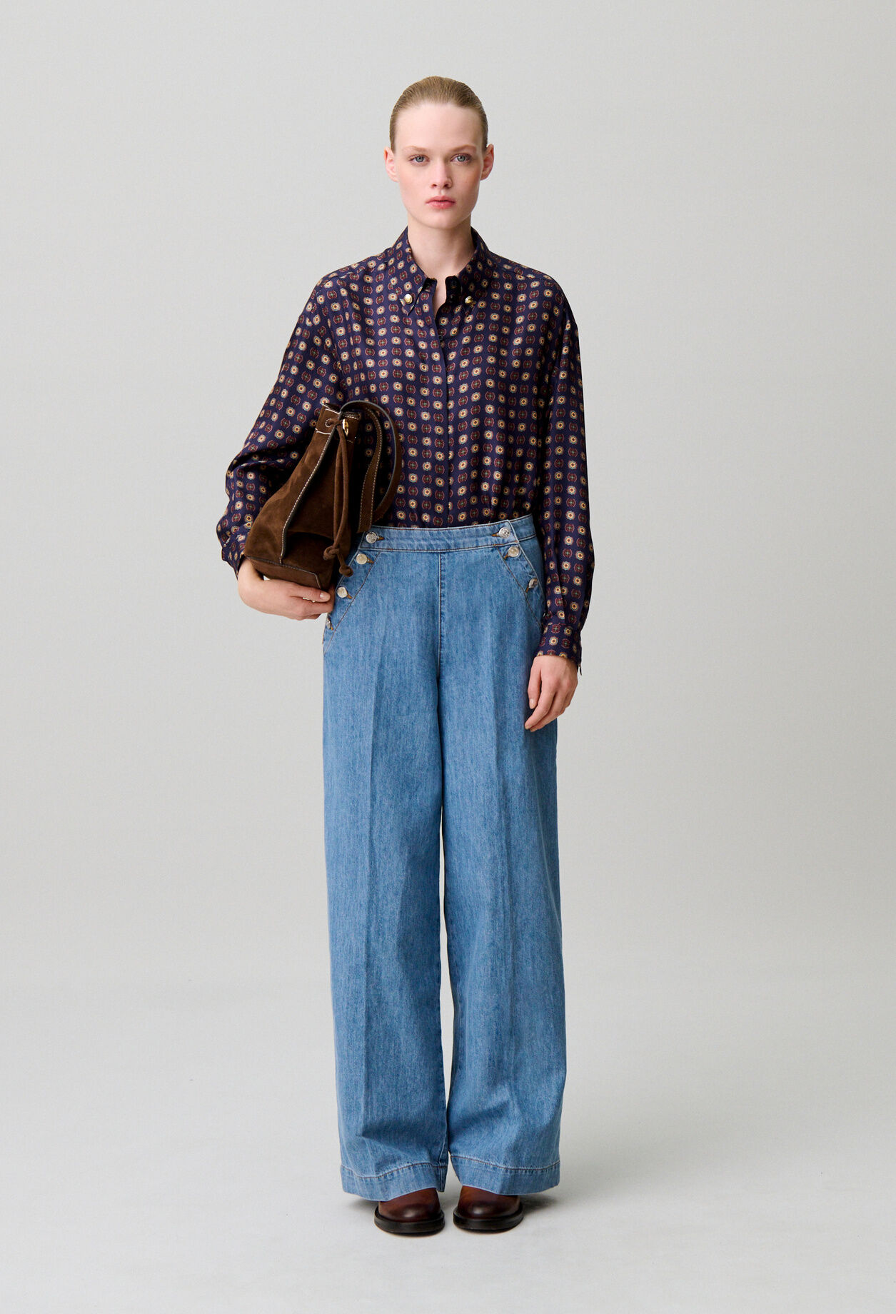 Jean à pont denim