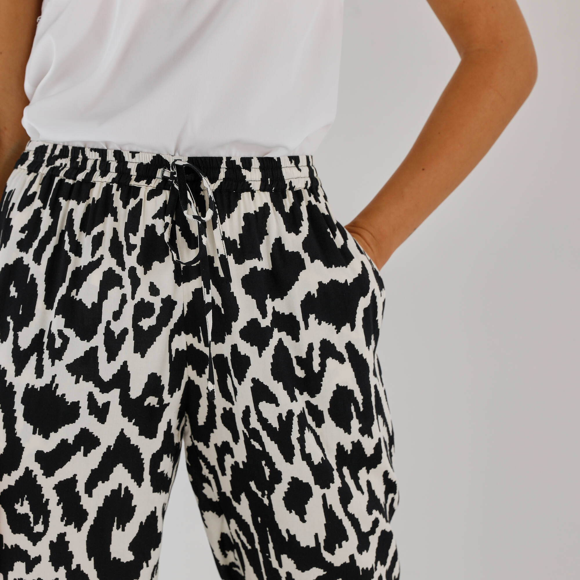Pantalon 7/8 fuselé imprimé