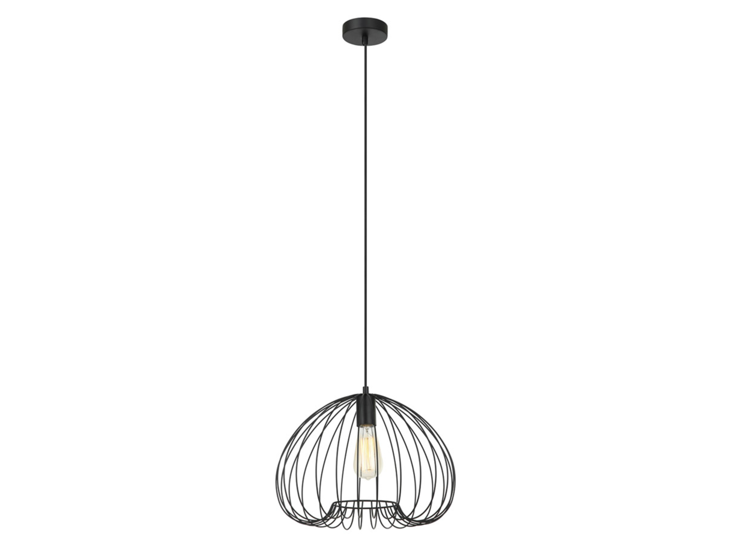 Lampa wisząca Meddi stalowa czarna