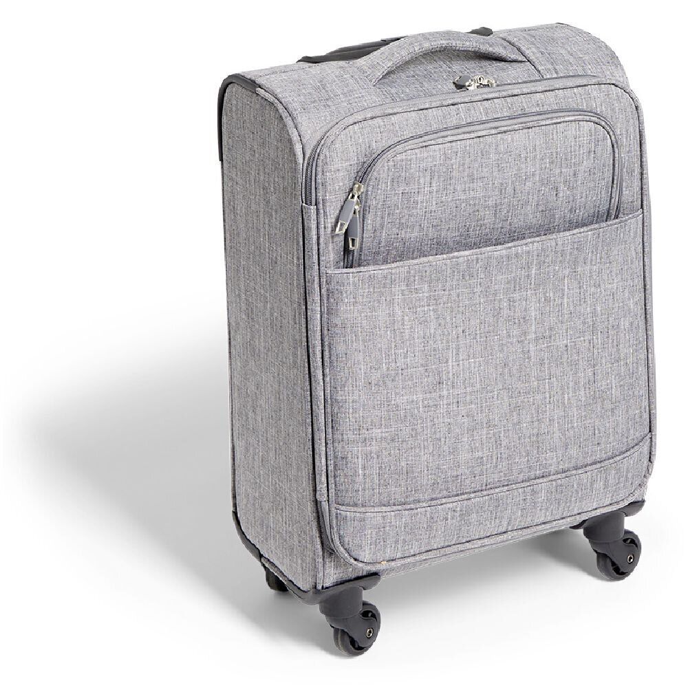 Valise cabine souple 30L 4 roues gris H55cm